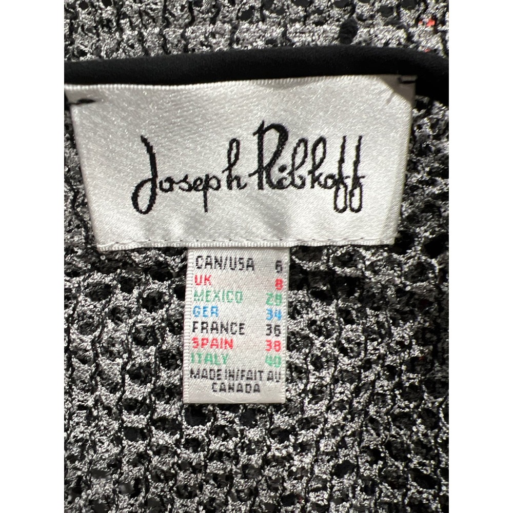 Joseph Ribkoff Open Mesh Overlay Top, Size 6 - Picture 9 of 9